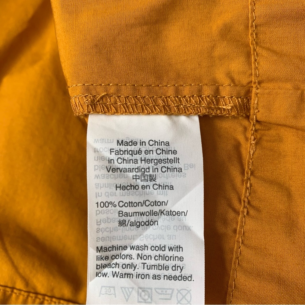 Madewell Square Neck Mustard Yellow Blouse Top - Picture 9 of 9